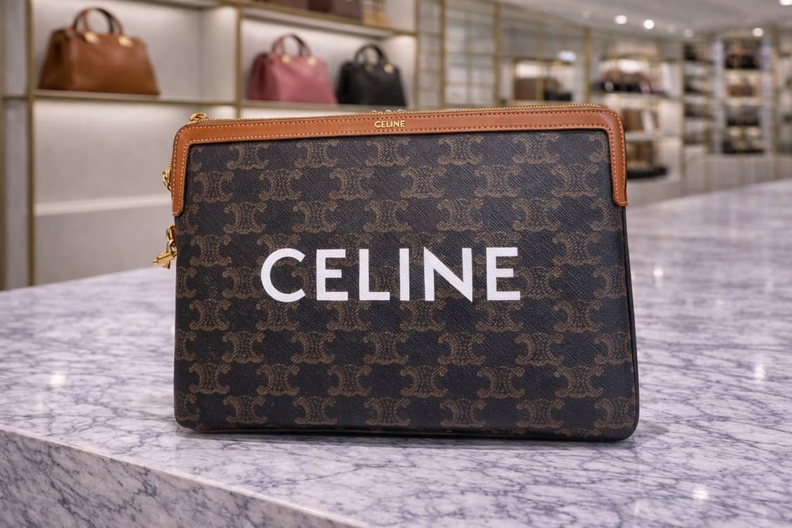 [S급] 셀린느 퀴르 트리오페 스트랩 파우치 스몰 판매합니다!!! 상품이미지1