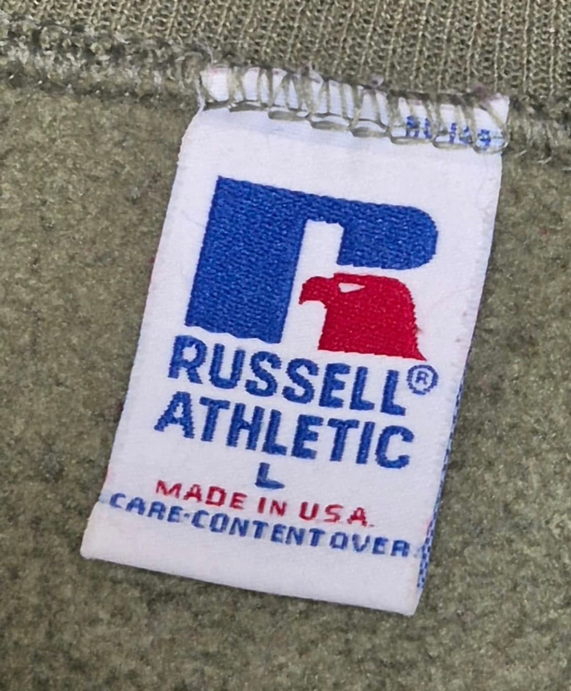 [L] 90S US Made 러셀 올리브그린 스웻 -335 상품이미지3