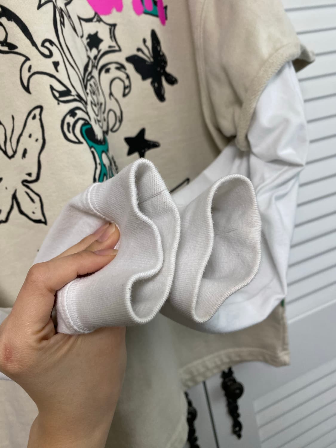 예스아이씨 레이어드 티셔츠 상품이미지5