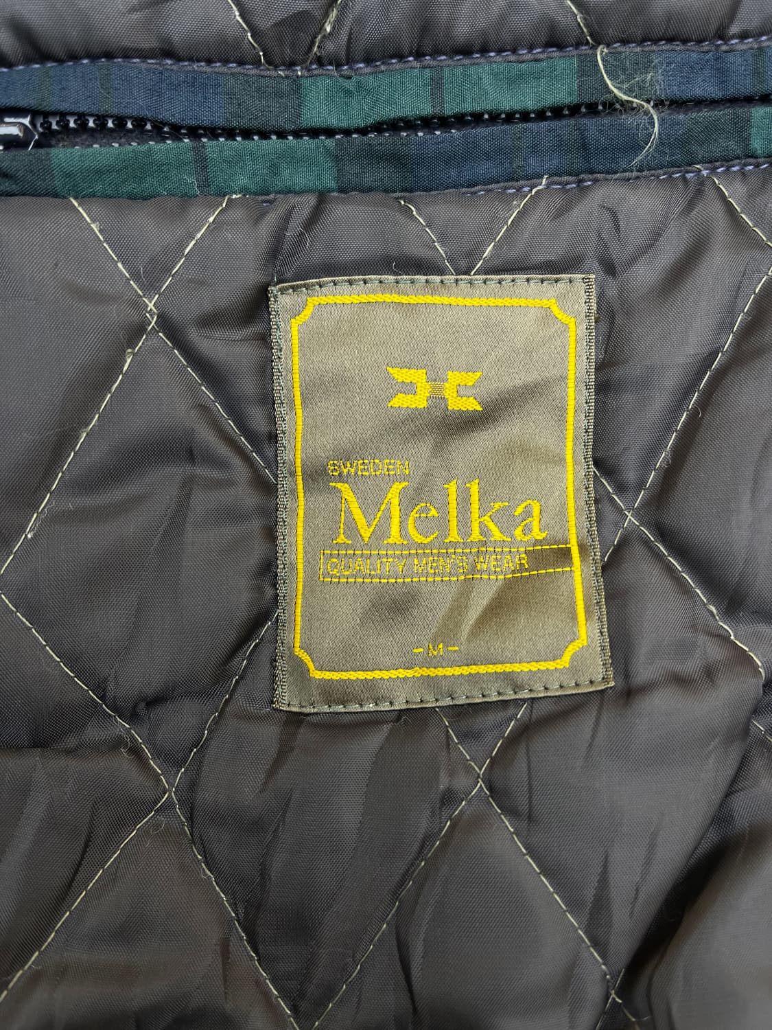 Melka Sweden 90s 퀼티드 라인 헌팅 코트 상품이미지8