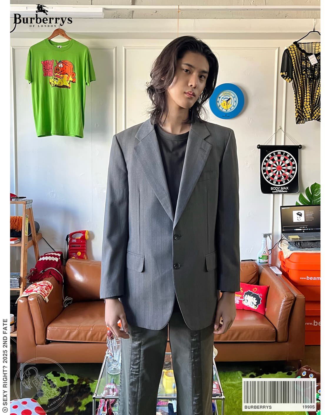 1990s Old Burberrys Classic Wool Blazer 상품이미지1