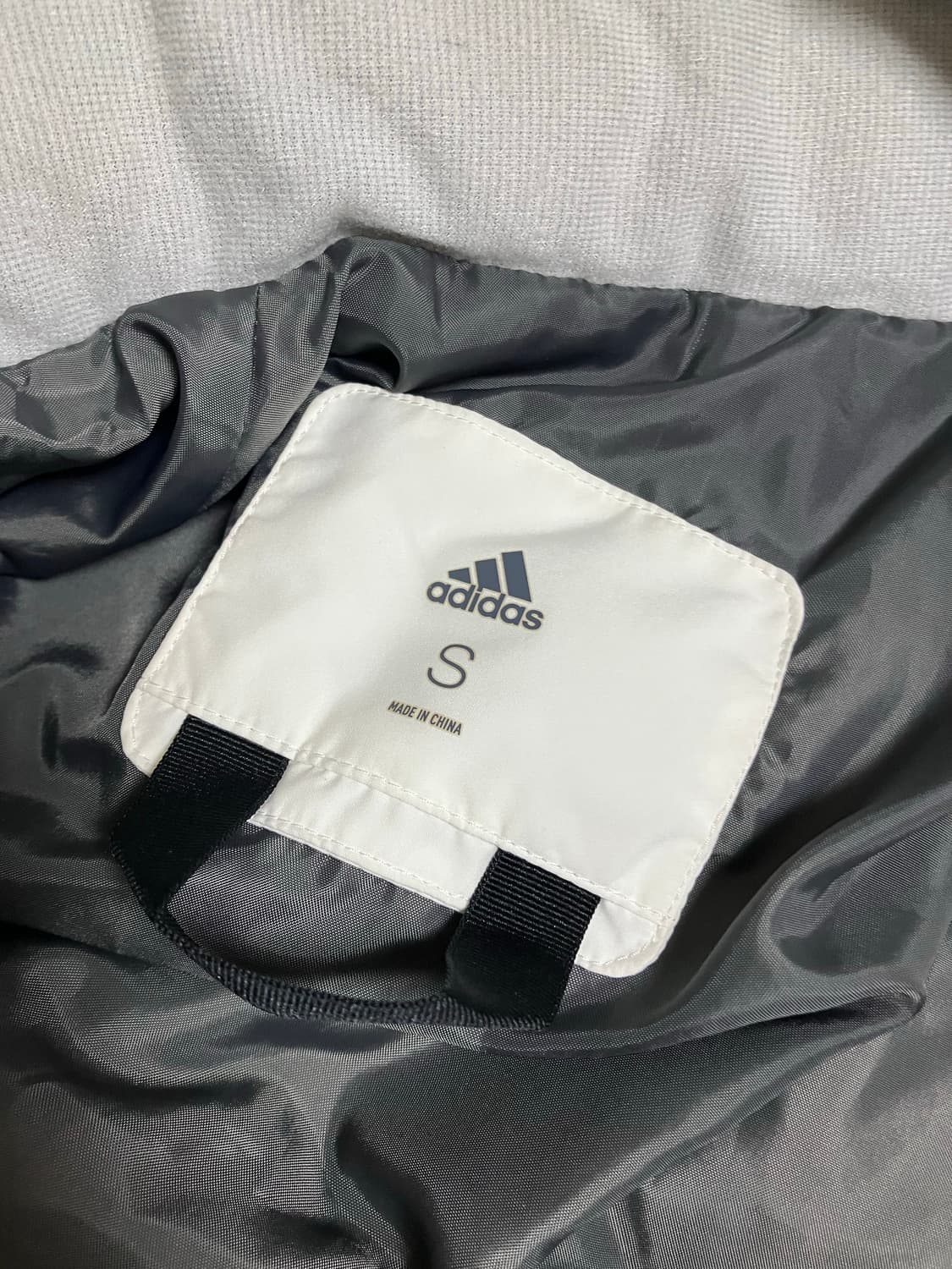 아디다스 삼선롱패딩 화이트 s 상품이미지8