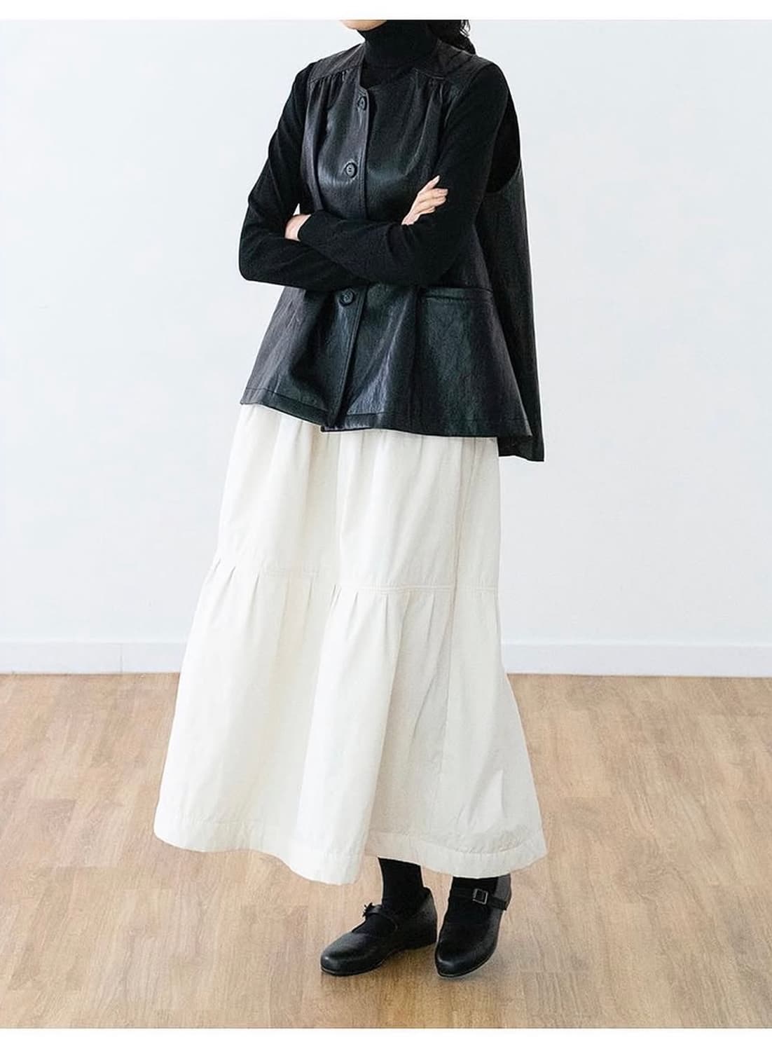 Eunoia 유노이아 가죽 조끼 상품이미지3