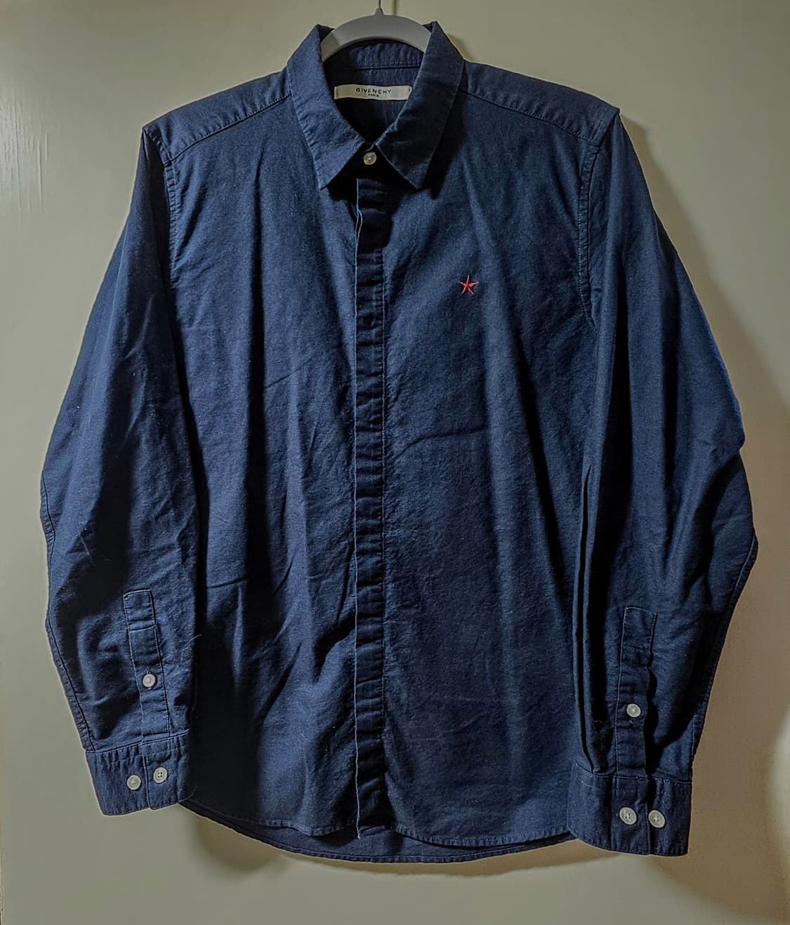 지방시 네이비 코튼 셔츠 상품이미지1