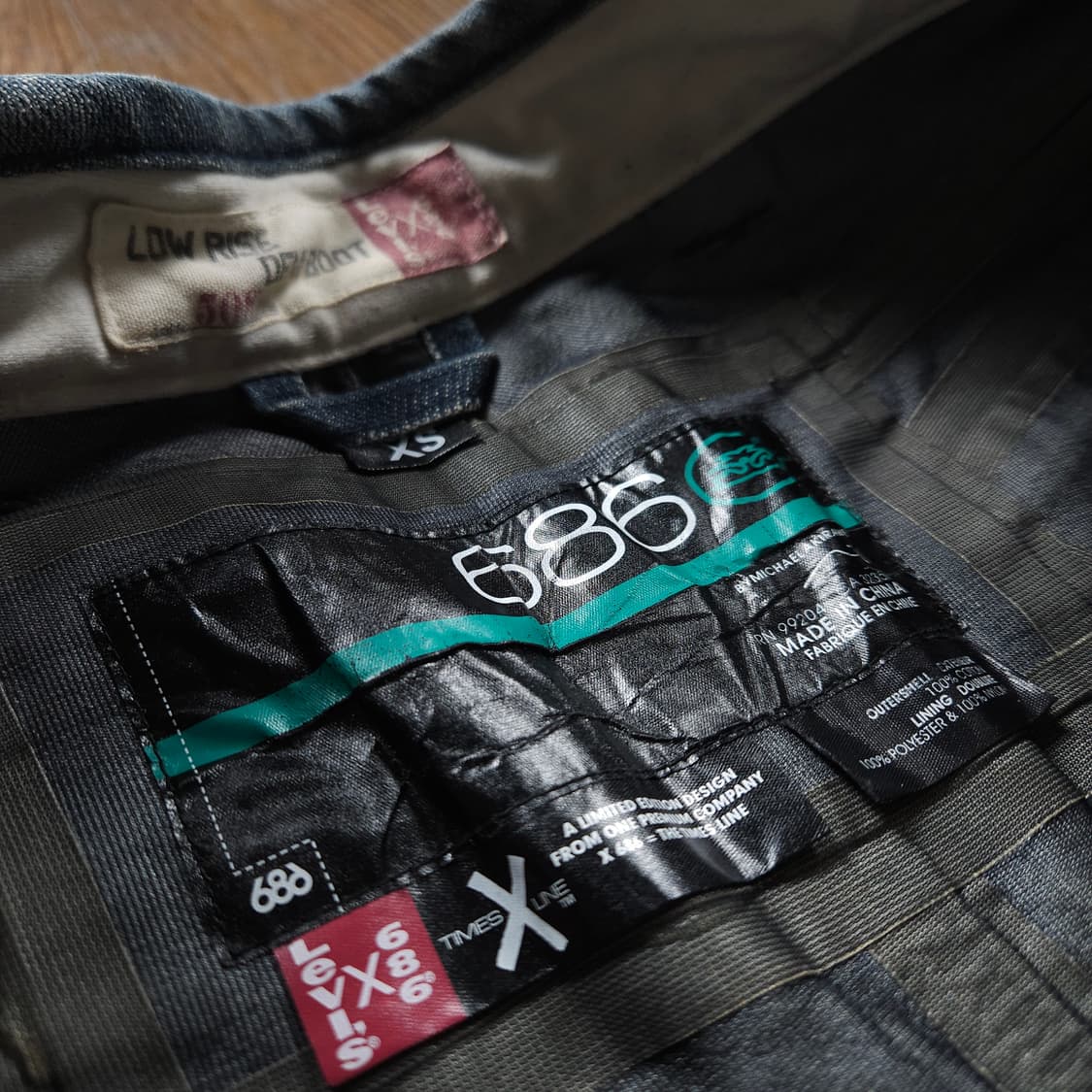 리바이스 X 686 로우 라이즈 데미 부츠 스노우 보드 데님 팬츠 상품이미지7