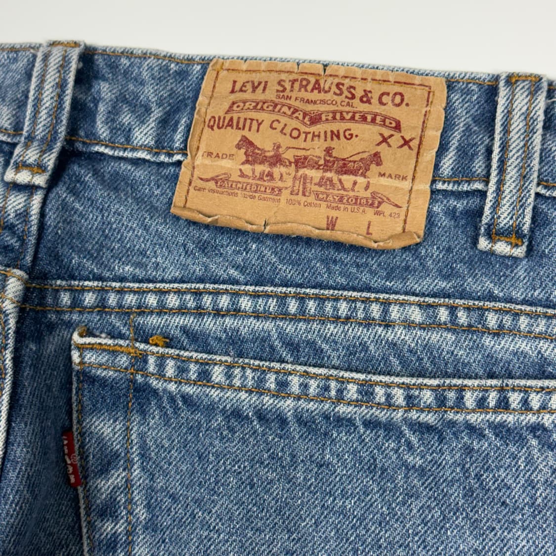 (32) 90s USA Made 리바이스 505 데님 팬츠 상품이미지8
