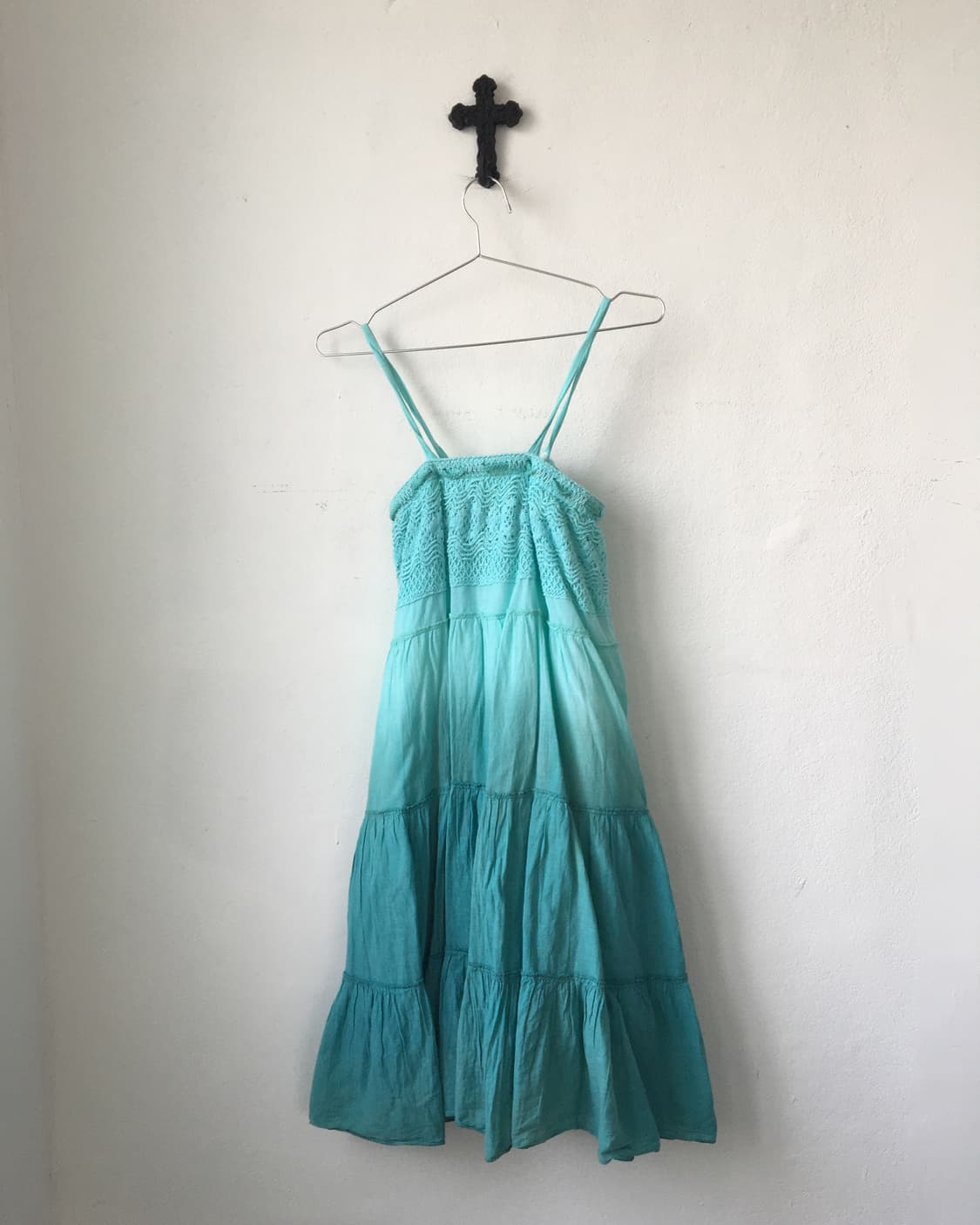 Crochet point dyed sleeveless one piece 상품이미지3