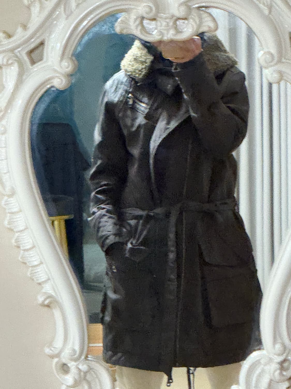 디젤 가죽패치 패딩 야상   95사이즈 상품이미지9