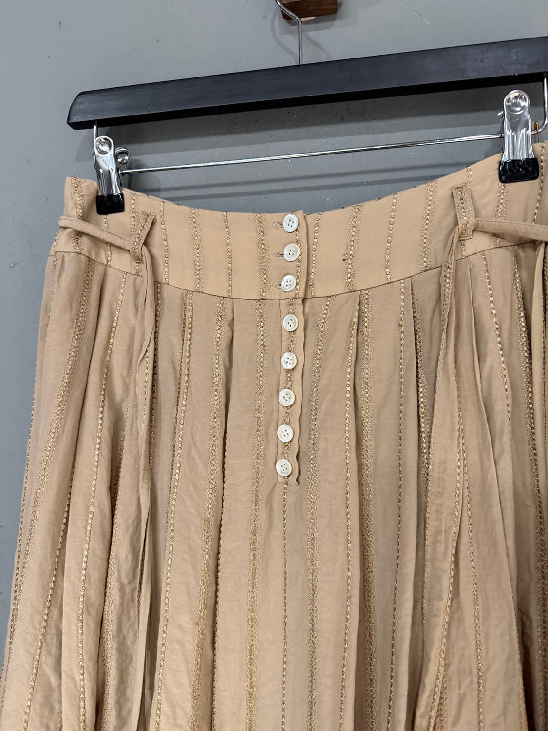button-up stitch line detail pleats sk 상품이미지6