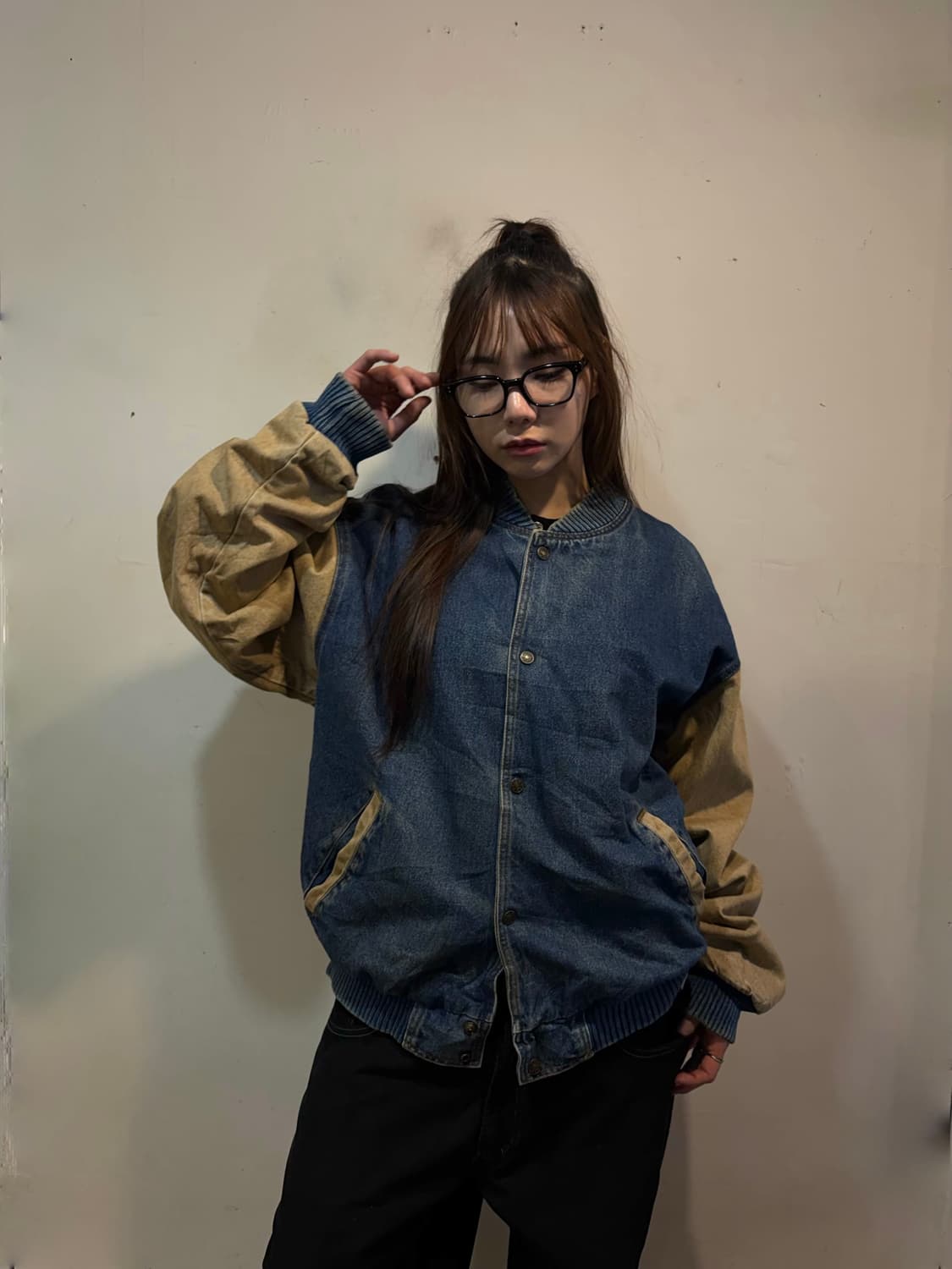 80s vintage denim stadium varsity jk 상품이미지1