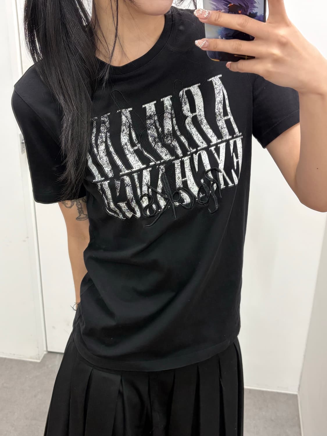 아르마니 익스체인지 로고 반팔티 상품이미지5