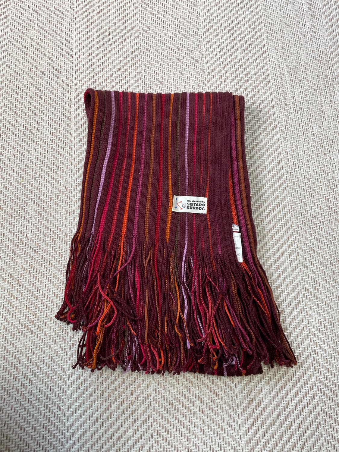 유럽빈티지 프렌치 에스닉 머플러  J03349 상품이미지1