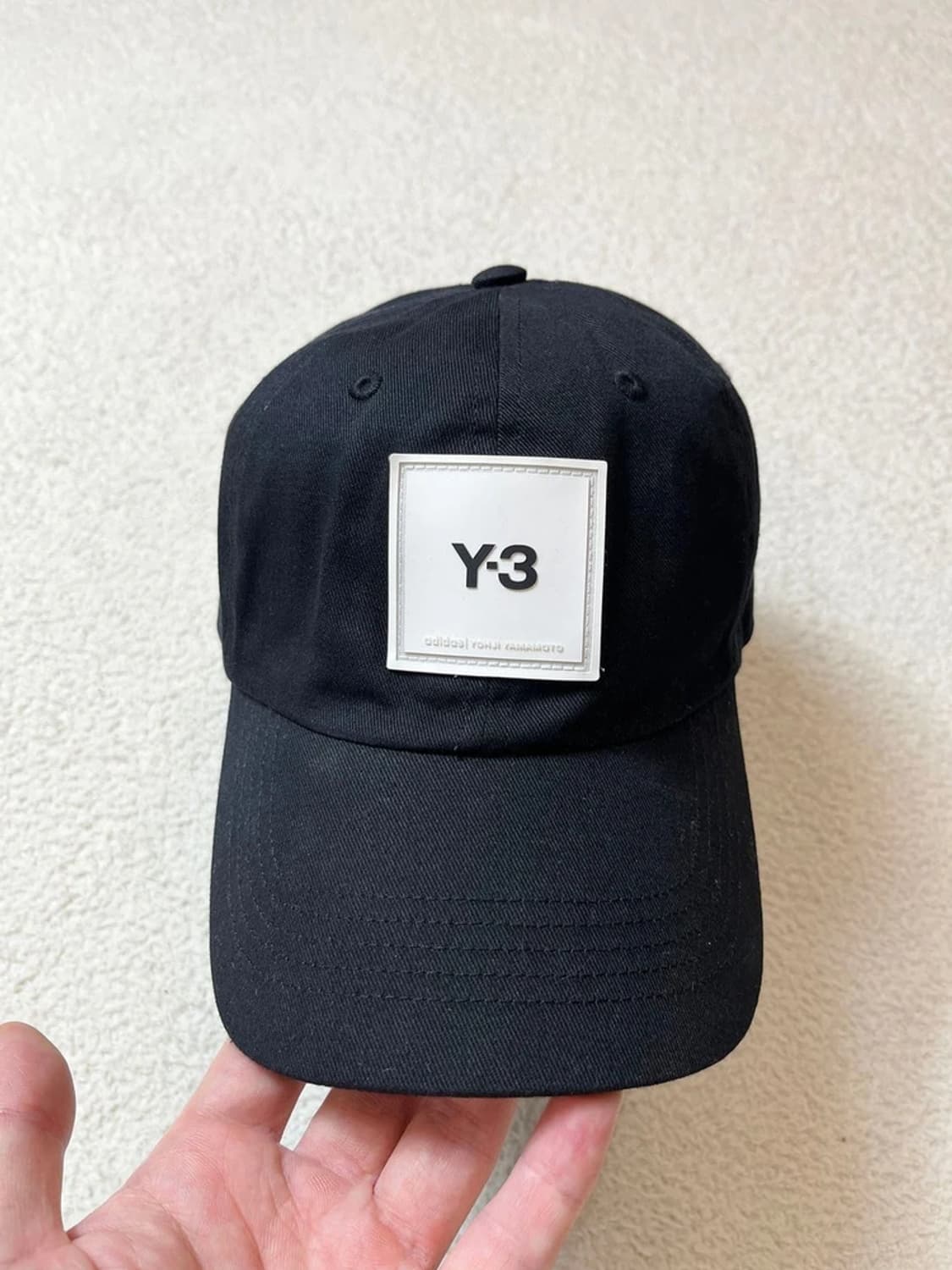 요지야마모토 Y-3 스퀘어 라벨 볼캡 A1705 상품이미지2