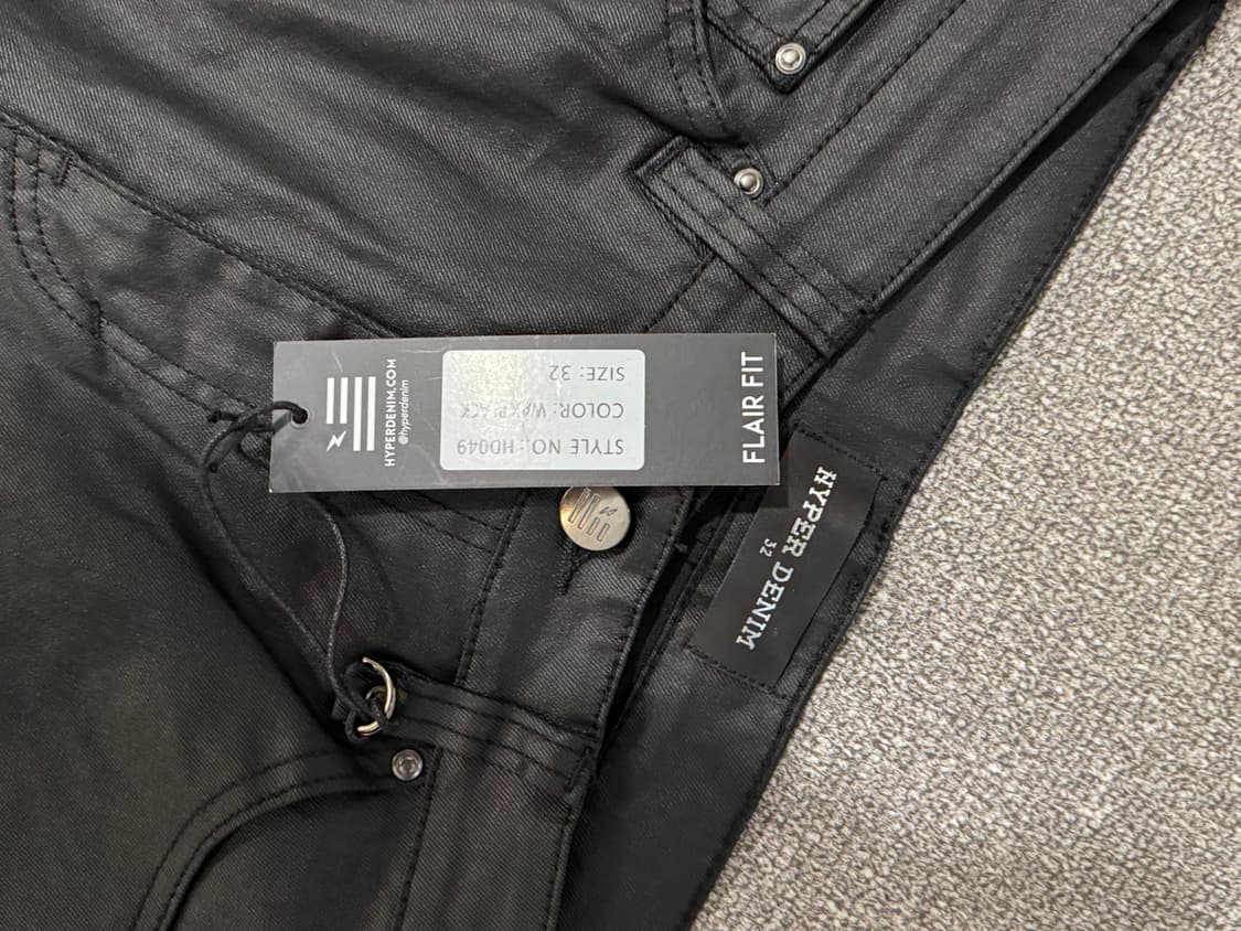 하이퍼데님 왁스 플레어 지퍼 데님팬츠 32 상품이미지8