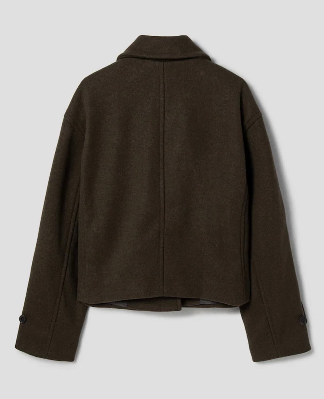 에잇세컨즈 여성 솔리드 미들 더플 코트 브라운 숏코트 떡볶이코트 상품이미지2