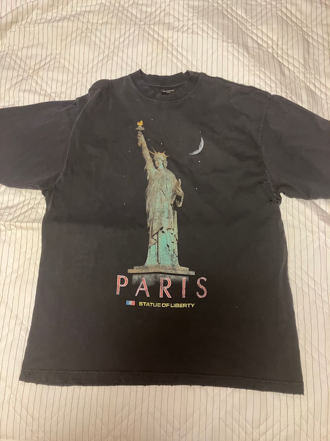 발렌시아가 리버티 더티워싱 반팔 티셔츠 S 상품이미지1