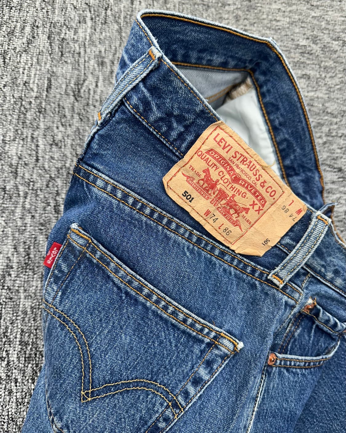 (허단36)리바이스 501 코리아 진청-M1406 상품이미지4