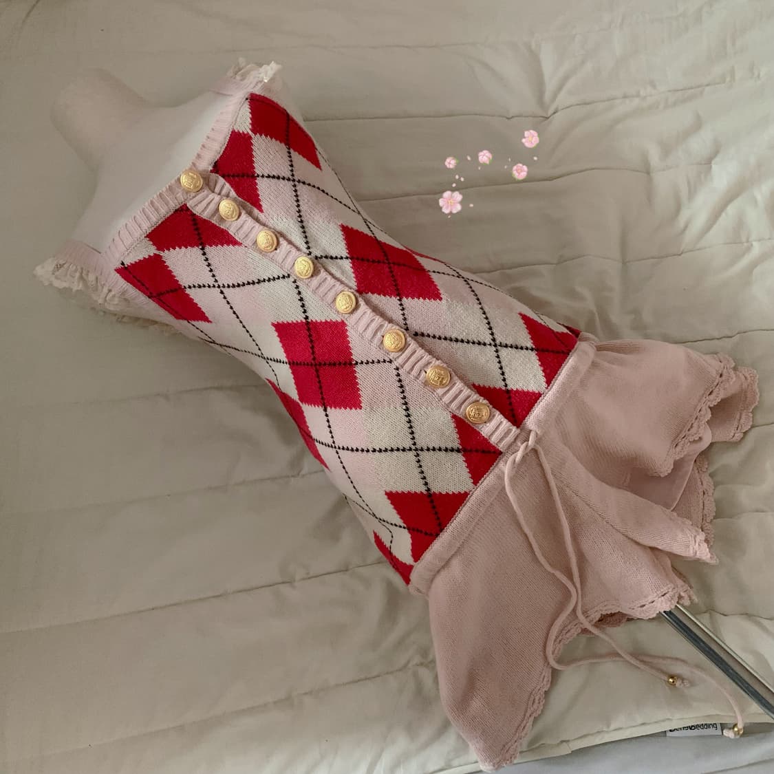 lizlisa 리즈리사 점프수트 큐롯 오네갸루 히메갸루 리즈리사 아가일 상품이미지1