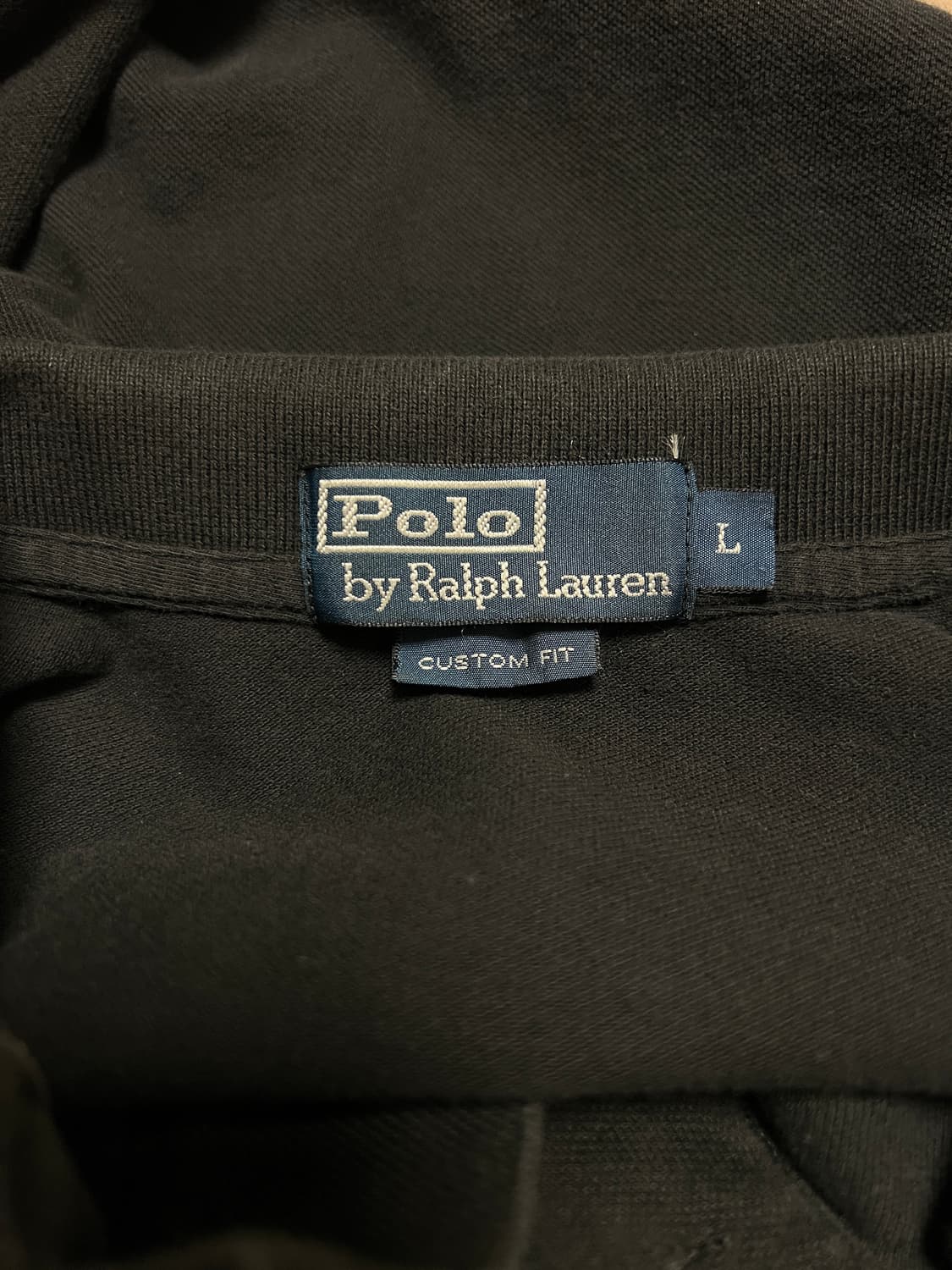 Polo Ralph Lauren 블랙 빅포니 럭비 폴로 셔츠 / L 상품이미지9