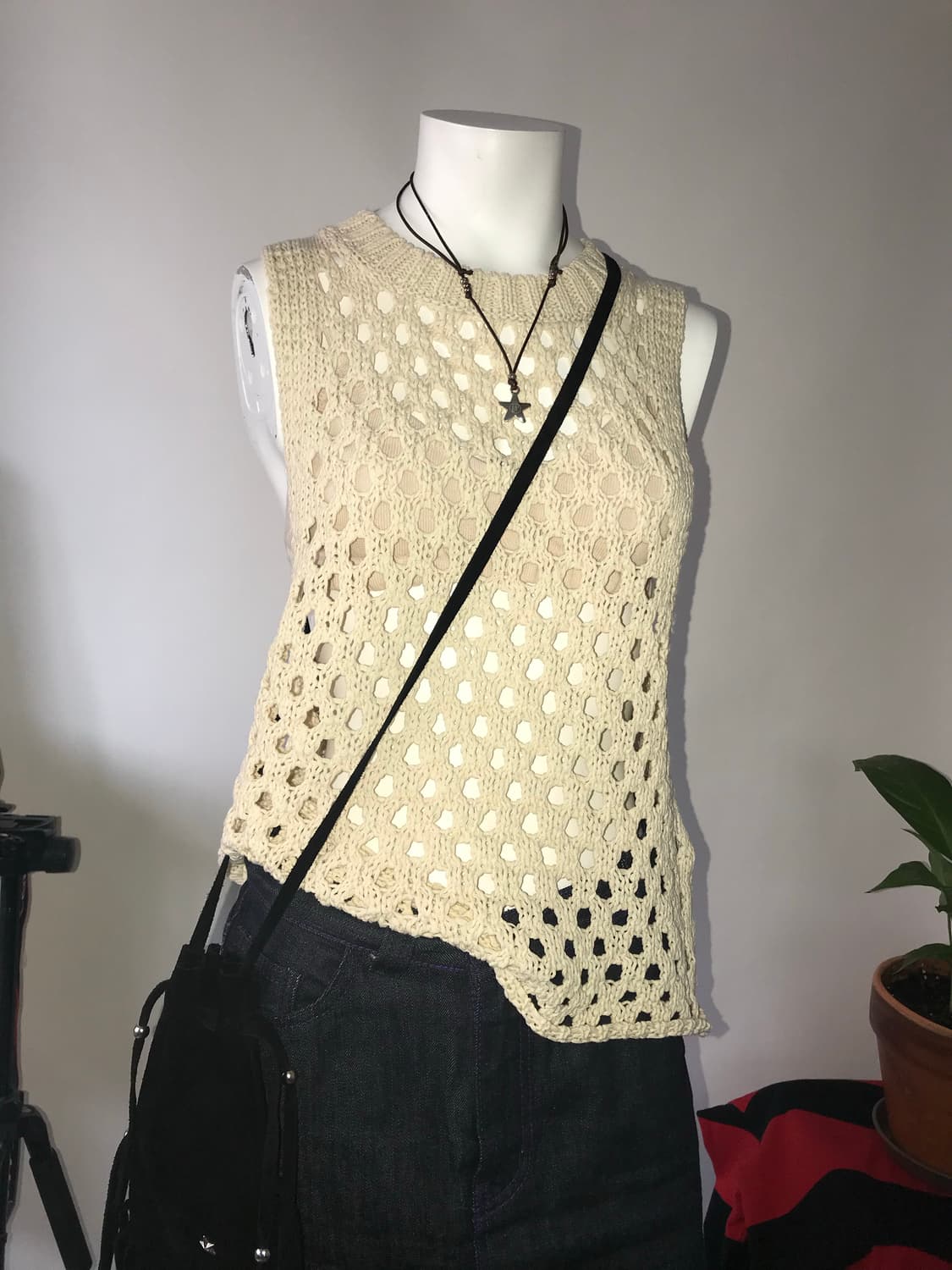 AMOMENTO Ecru Sleeveless Knit Top 상품이미지8