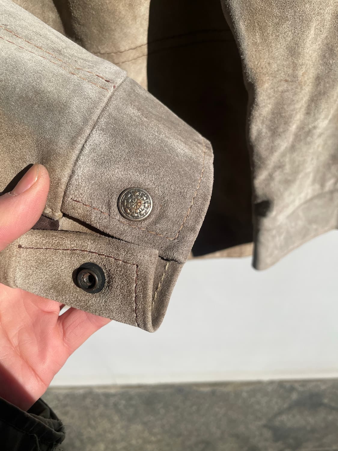 Vintage Suede Western Shirt Jacket 상품이미지7