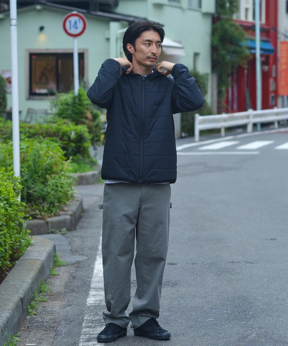 스노우피크 경량패딩 네이비 새제품 XL 상품이미지3