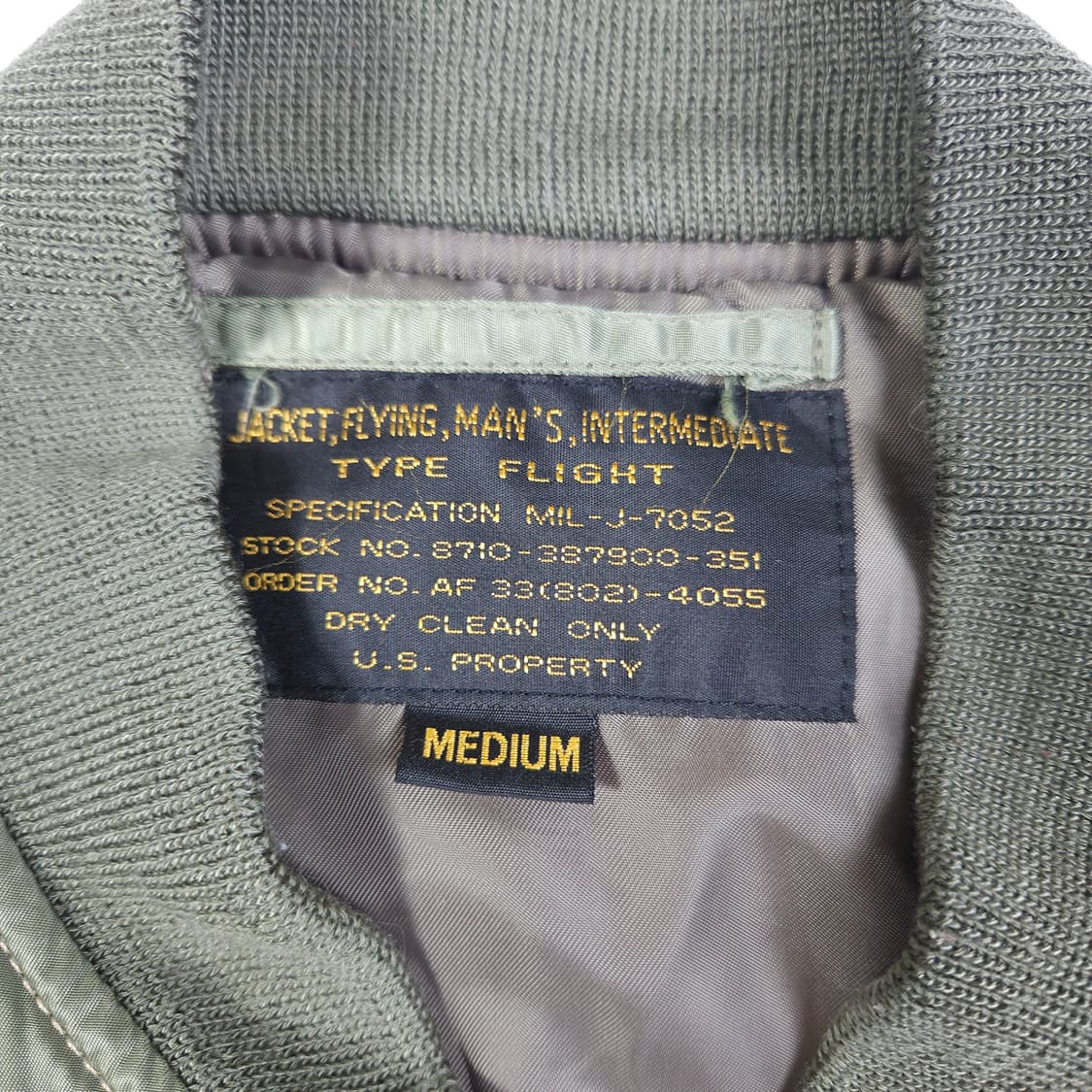 미공군 밀리터리 MA-1 항공 점퍼 상품이미지3