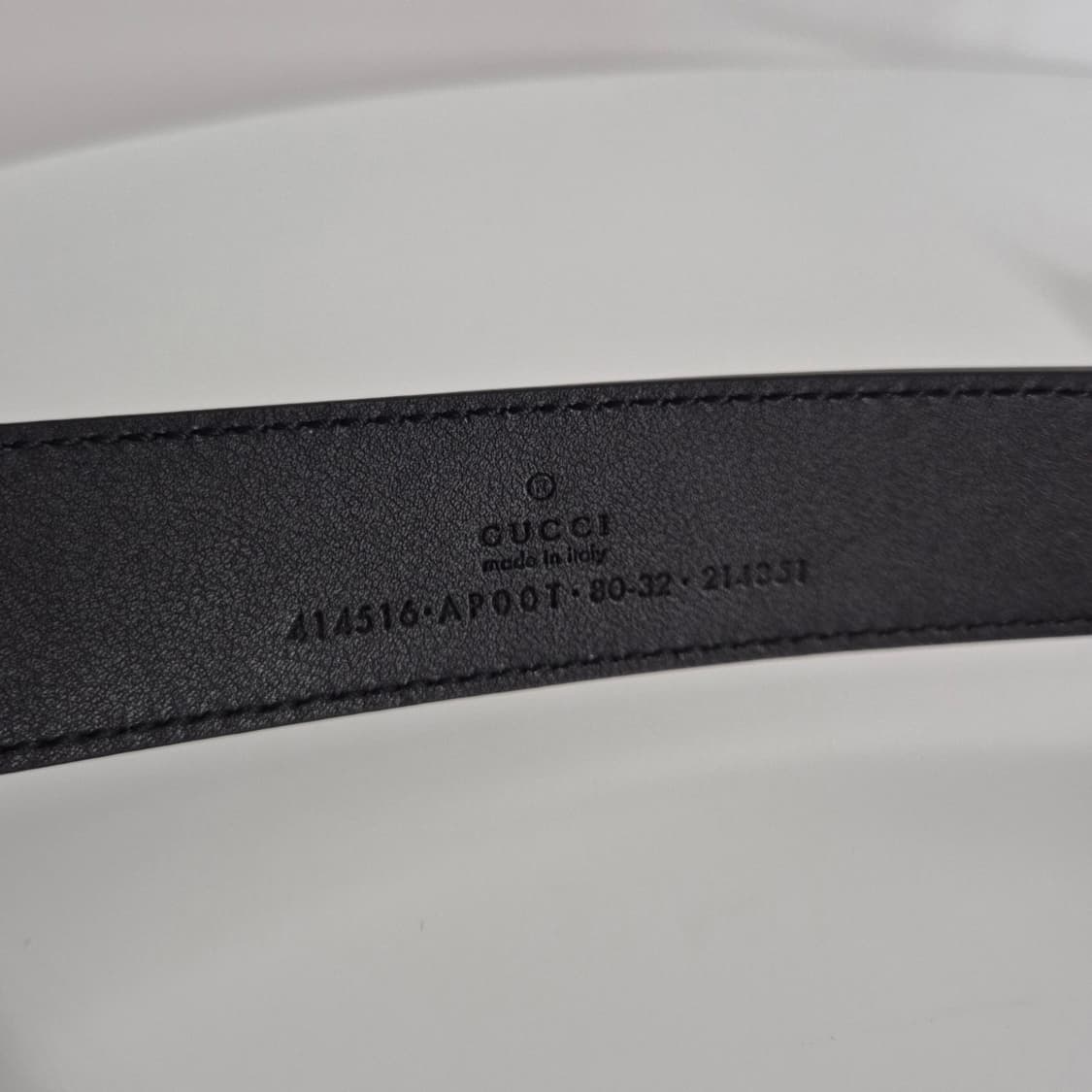 [80사이즈] 구찌 GG 마몬트 벨트 블랙 (414516) 상품이미지5