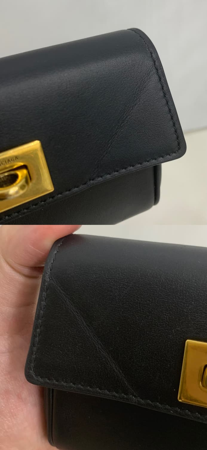 [OS]발렌시아가 로데오 플랩 카드 홀더 지갑 블랙 상품이미지4