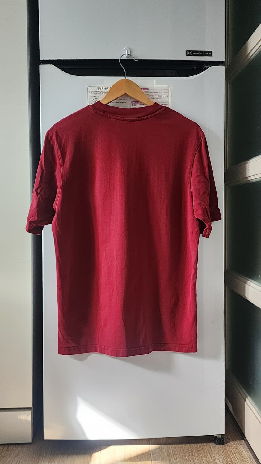 아디다스 버건디 반팔 티셔츠 M 상품이미지2