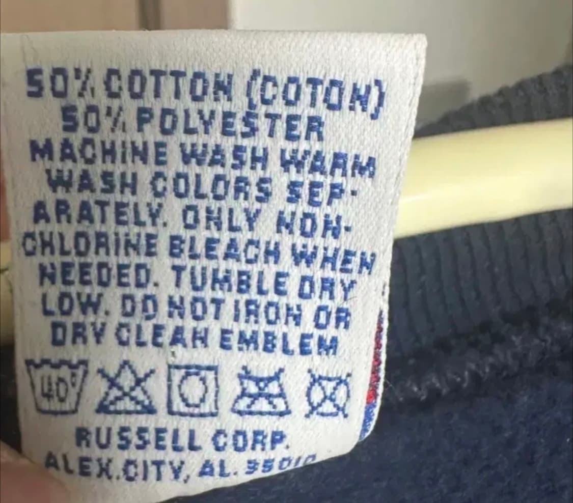 90s 빈티니 러셀 네이비 맨투맨 XL 상품이미지4