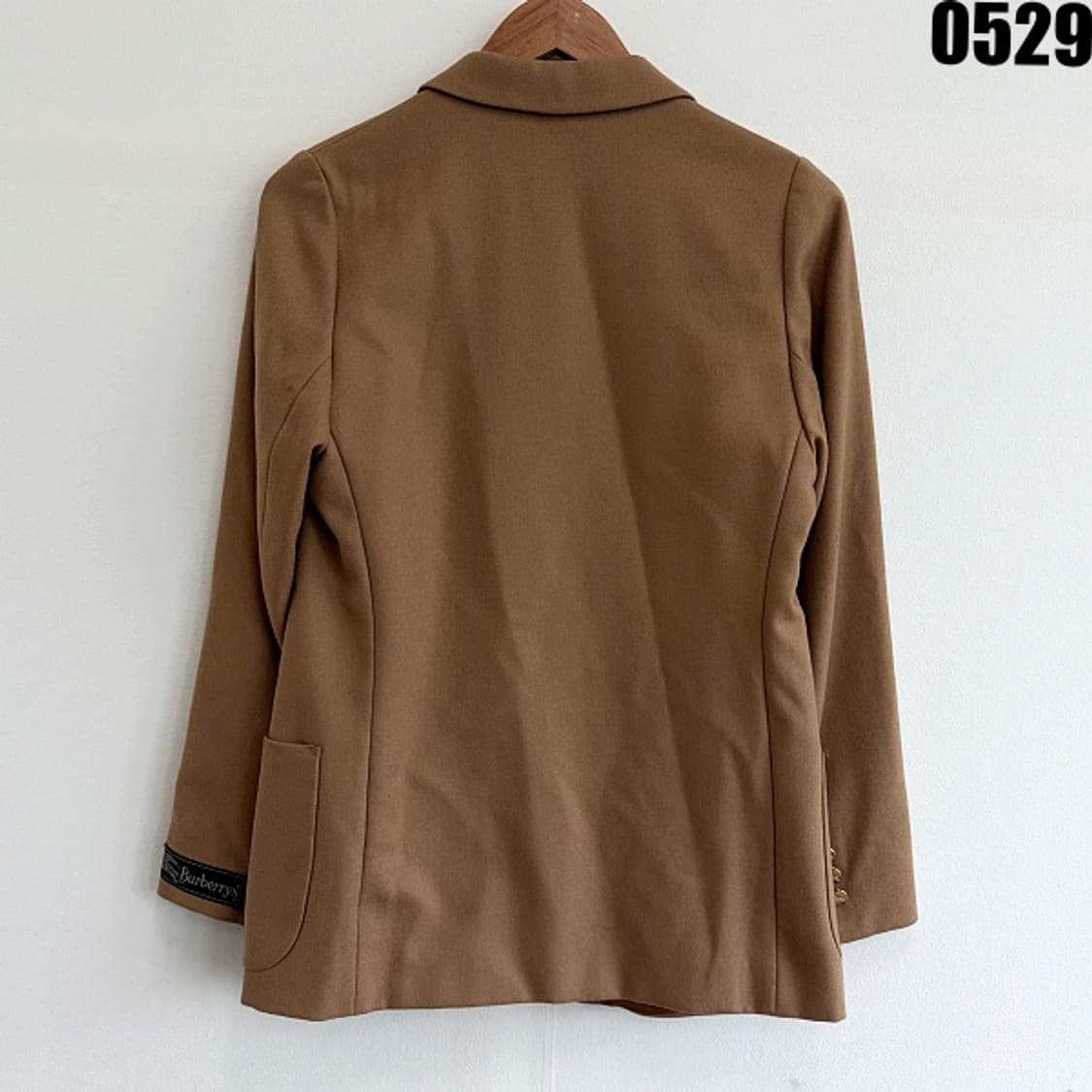 버버리 크레스트 자수 울 블레이저 자켓 XS 0529 상품이미지9