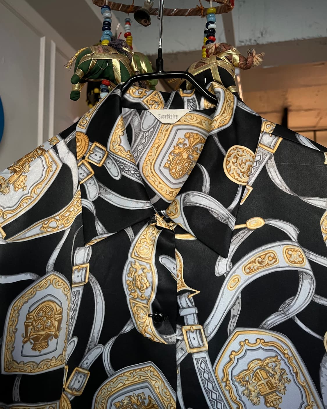 1980-90s Japanese Vintage Silk Shirt 상품이미지5