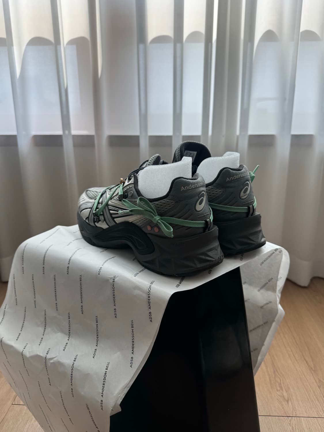 [280] 아식스 x 앤더슨벨 젤-소노마 15-50 그레이 그린 - 촬영 상품이미지10