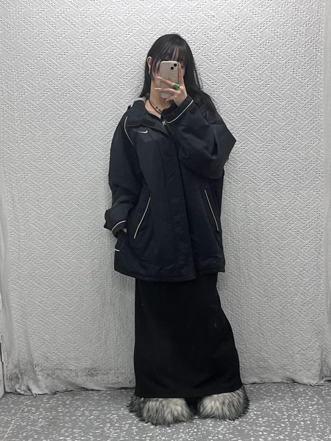 나이키 재팬 올드스쿨 오버핏 양털 돕바 점퍼 자켓 XL C08442 상품이미지2