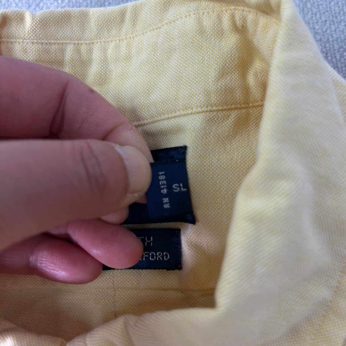 105 폴로랄프로렌 옐로우 코튼 셔츠 상품이미지5