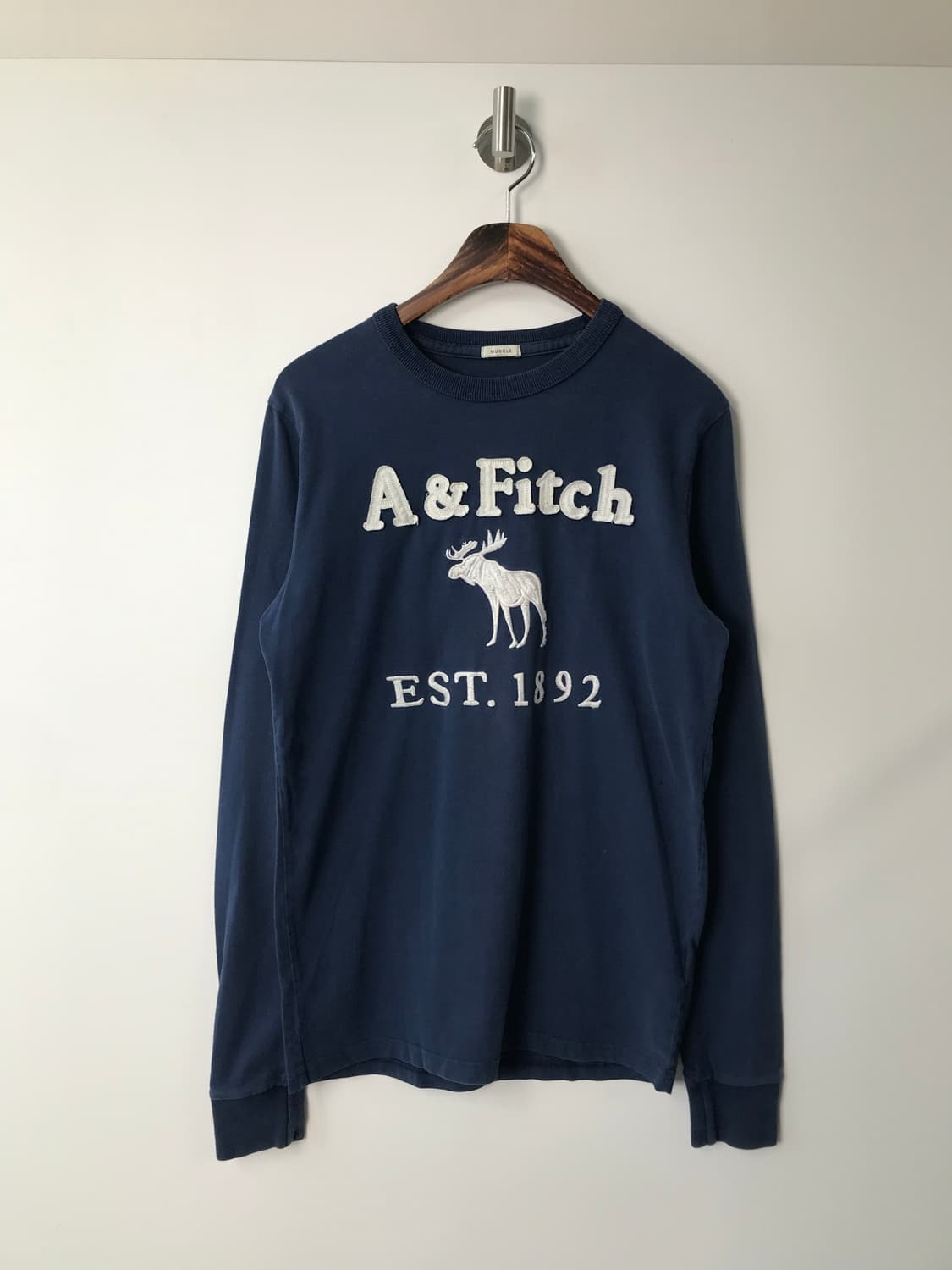 아베크롬비 y2k 와투케 네이비 롱슬리브 긴팔티 상품이미지2