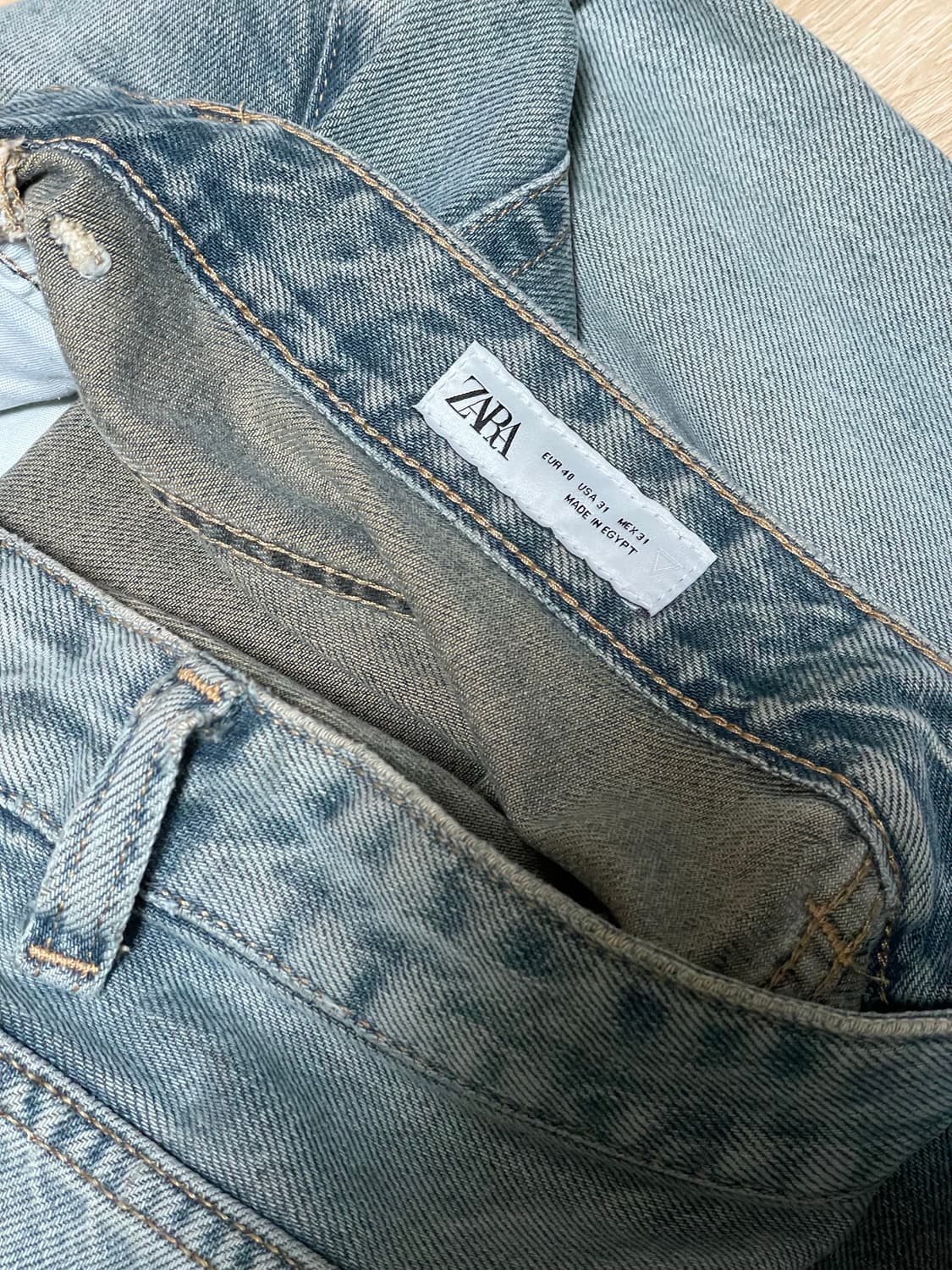 자라 배기 워싱진 상품이미지3