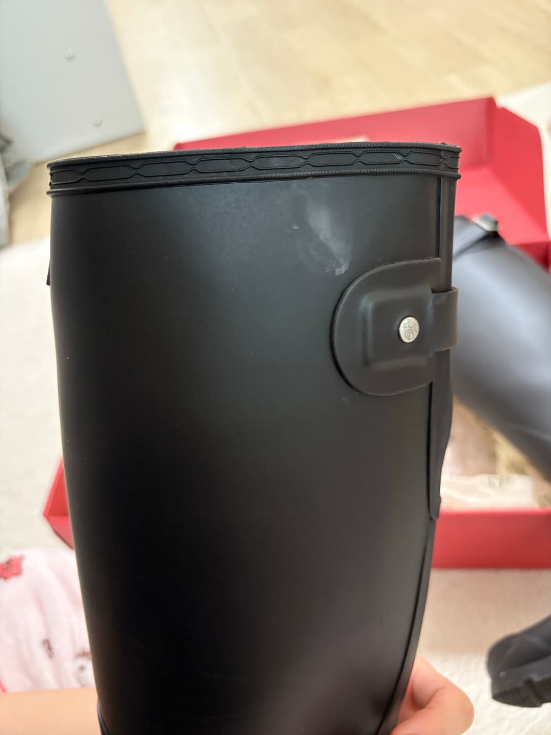 Hunter 오리지널 톨 레인부츠 블랙 풀박 UK5(240-245) 상품이미지4