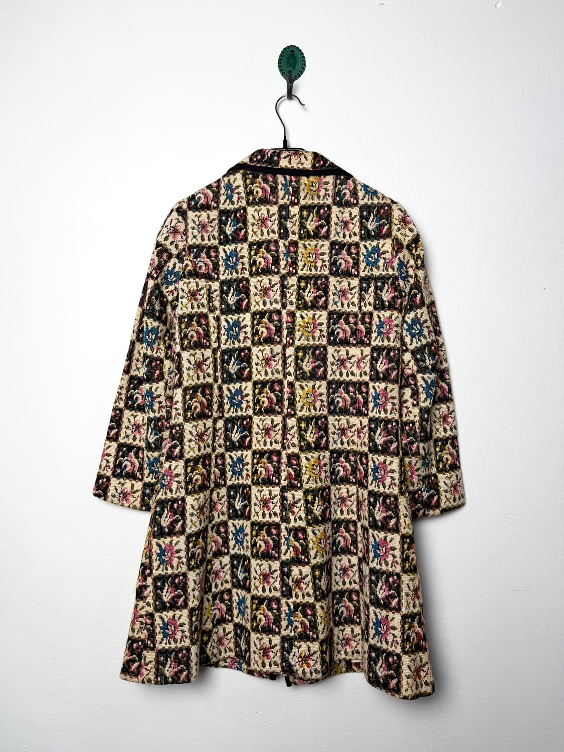 80s 빈티지 플로럴 태피스트리 코트 상품이미지3