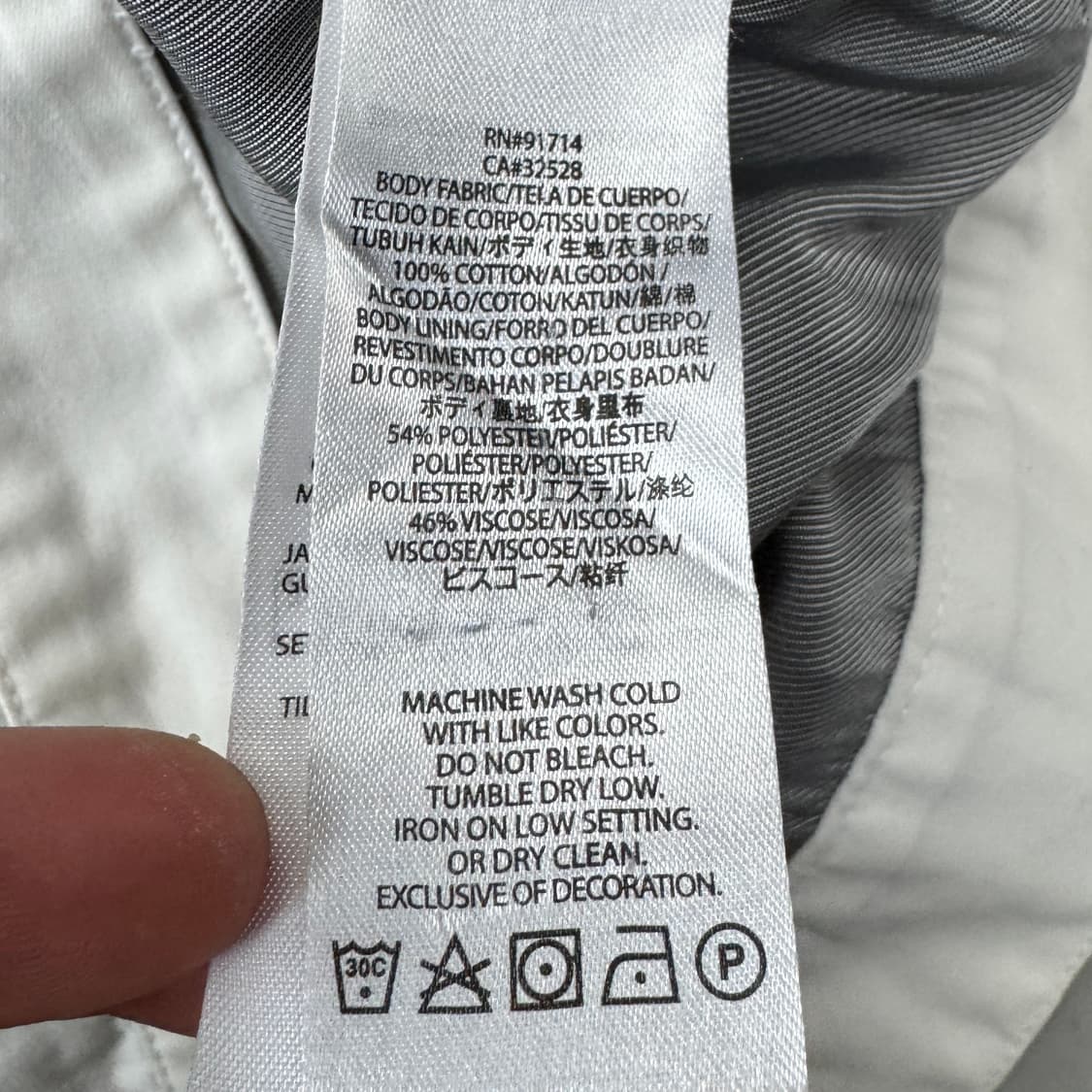 아르마니 익스체인지 코튼 투웨이 바이커 자켓 상품이미지7