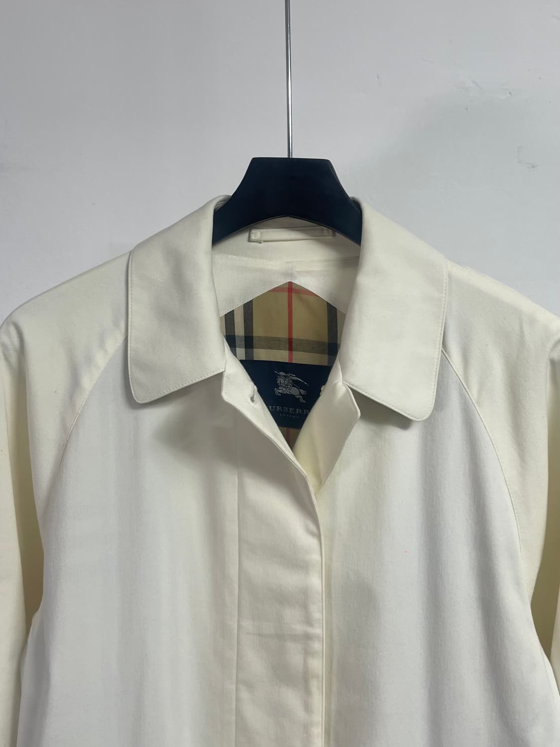 버버리 크림아이보리 노바체크 하프 자켓 (on.148) 상품이미지2