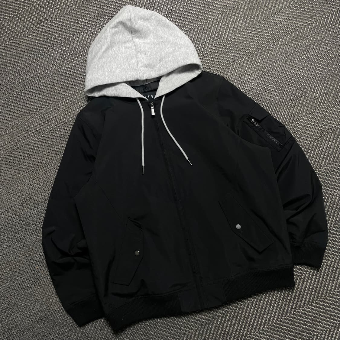 TATE 박시핏 후드 봄버 항공 자켓y 5306 상품이미지1