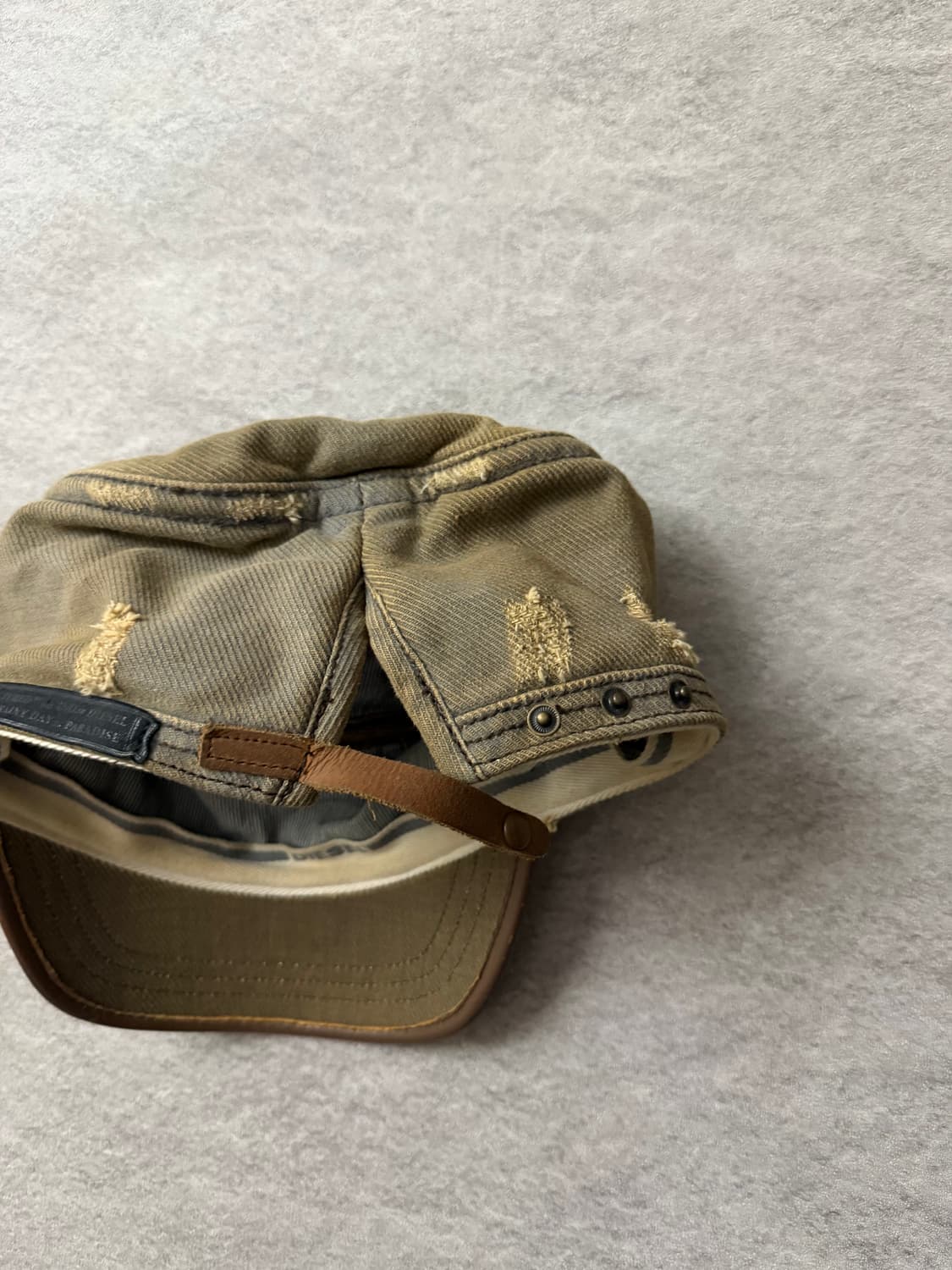 디젤 워싱 밀리터리 헌팅캡 상품이미지6