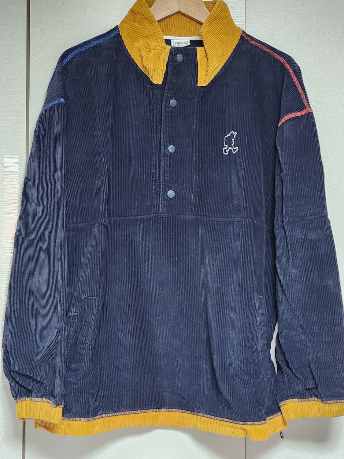 [XL] 밀레 코듀로이 하프 집업 네이비 상품이미지1