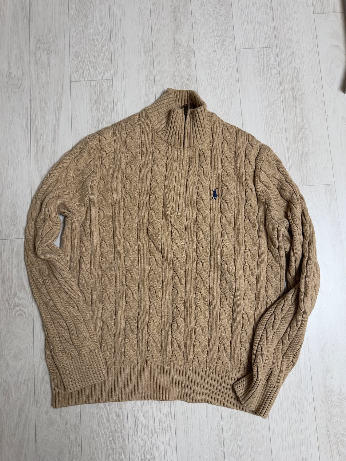 폴로 반짚업 니트 상품이미지1