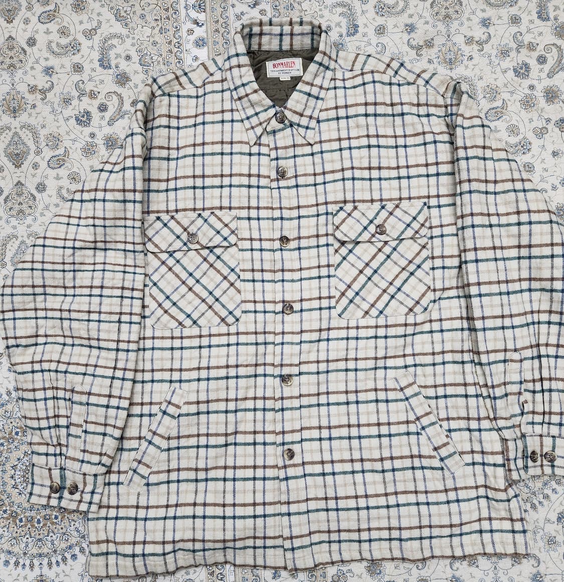 BONMARLEN 체크 셔츠 자켓 3L 상품이미지1