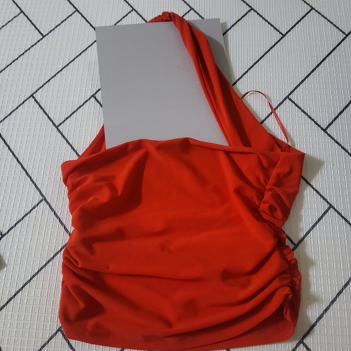 자라 zara 레드 원숄더 나시 탑 M 66 새상품 상품이미지3