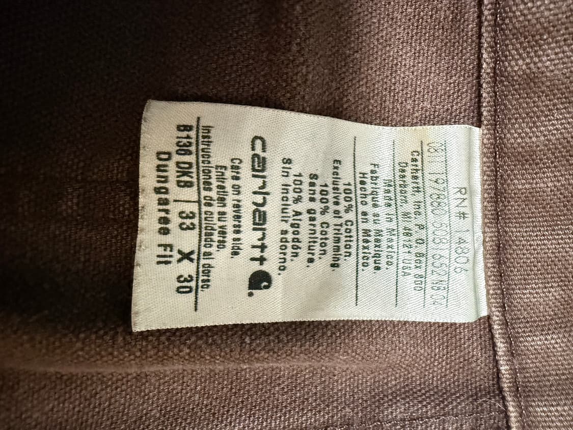 칼하트 더블니 33x30 상품이미지3