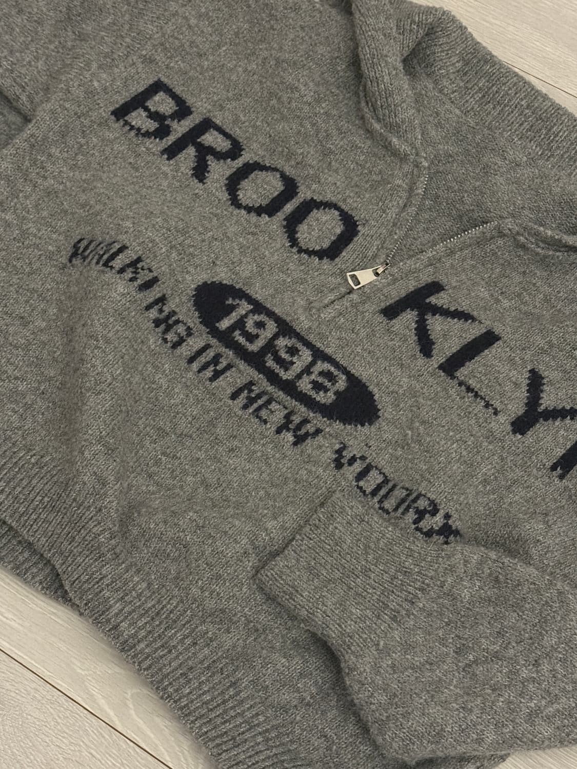 브루클린 그레이 아노락 니트  상품이미지2